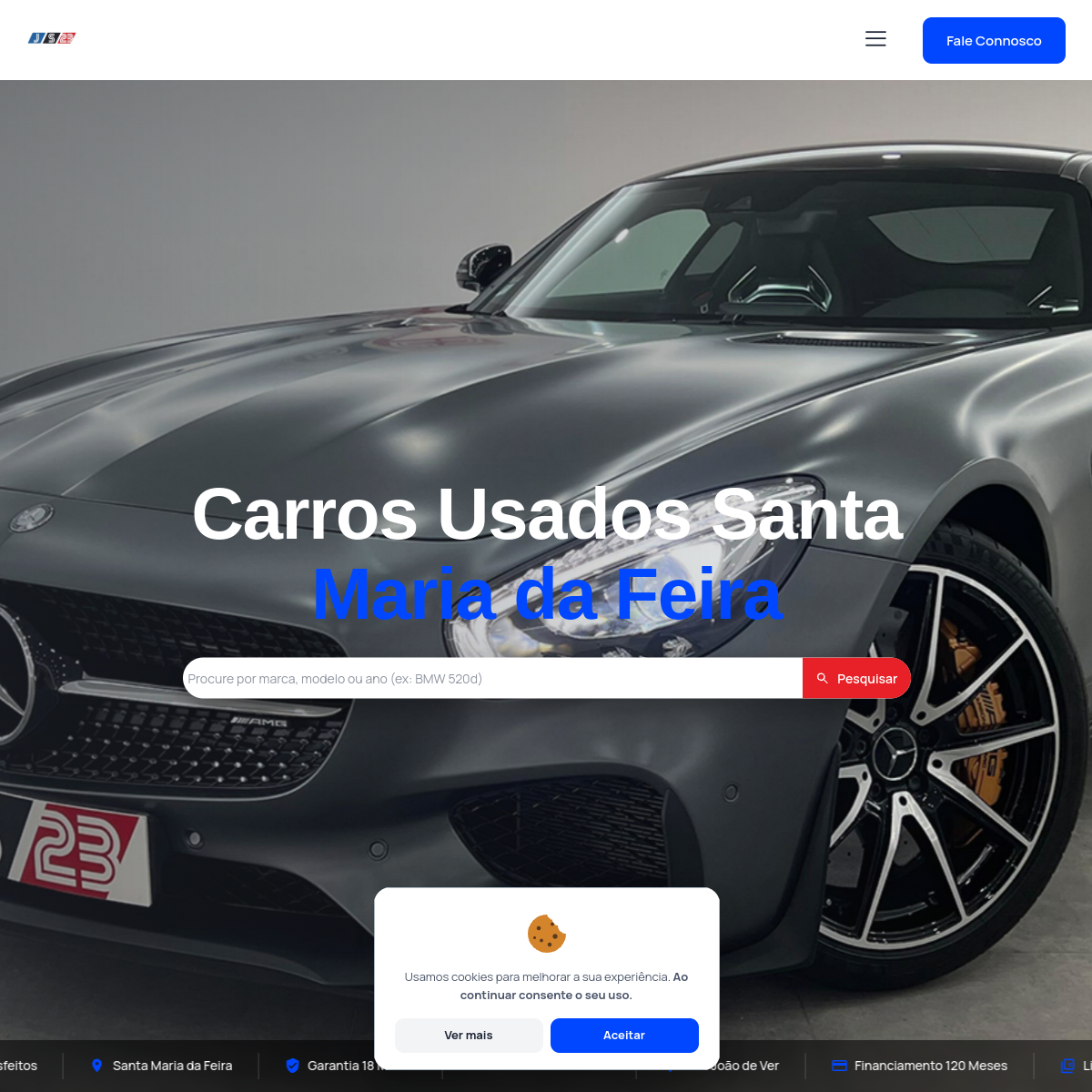 Demo de sitio web para concesionario de coches usados en Madrid - Jordan Silva Automoción